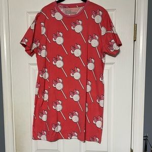 Pink Minnie Mouse T-Shirt Dress